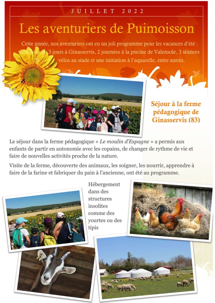 Actualités jeunesse Mairie de Puimoisson