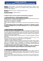 PV et délib CM du 06 février
