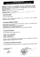 PV et Délibérations du 20 mars 2026